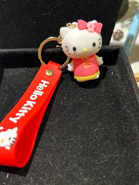 Other - Hello Kitty Red & Pink Silicone Keychain Charm for Kids